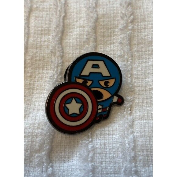Disney Trading Pin Marvel Kawaii Art Mystery Collection Avengers Captain America - Picture 5 of 5